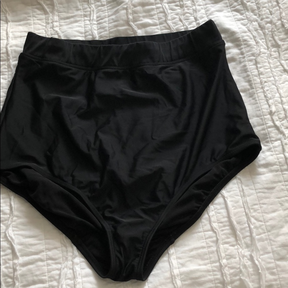 High waisted swim bottoms